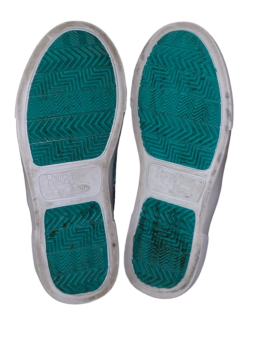 Reba by Justin Women’s Alice Cowgirl Turquoise Print Slip On Shoes Size 7M - Picture 6 of 9